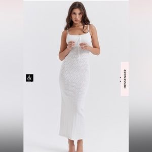 House of CB white maxi dress, size small, perfect condition